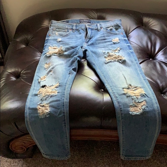 Lucky brand distressed light wash jeans size 2 - Picture 1 of 5